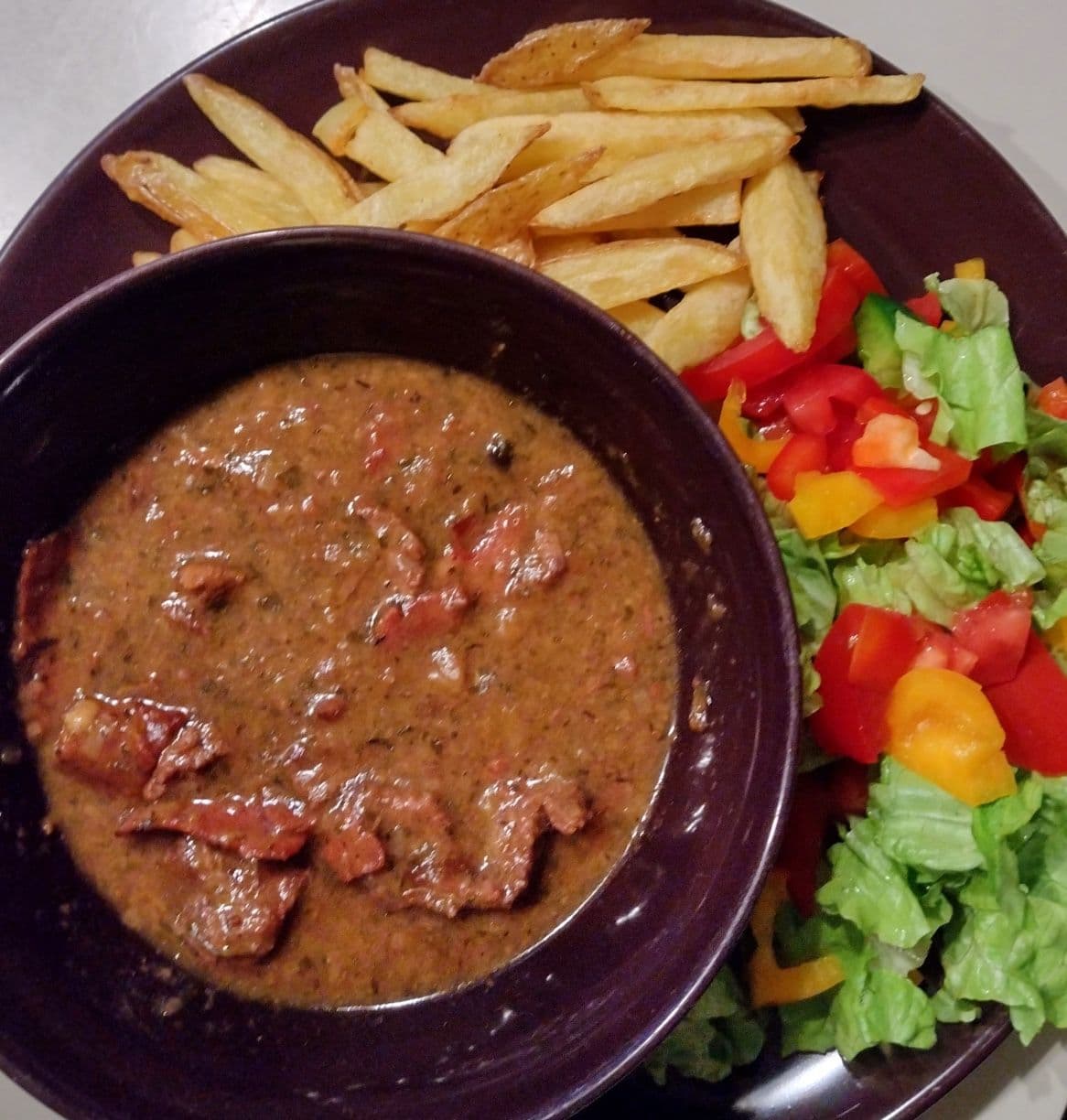 Belgiens nationalrätt Carbonade flamandes.