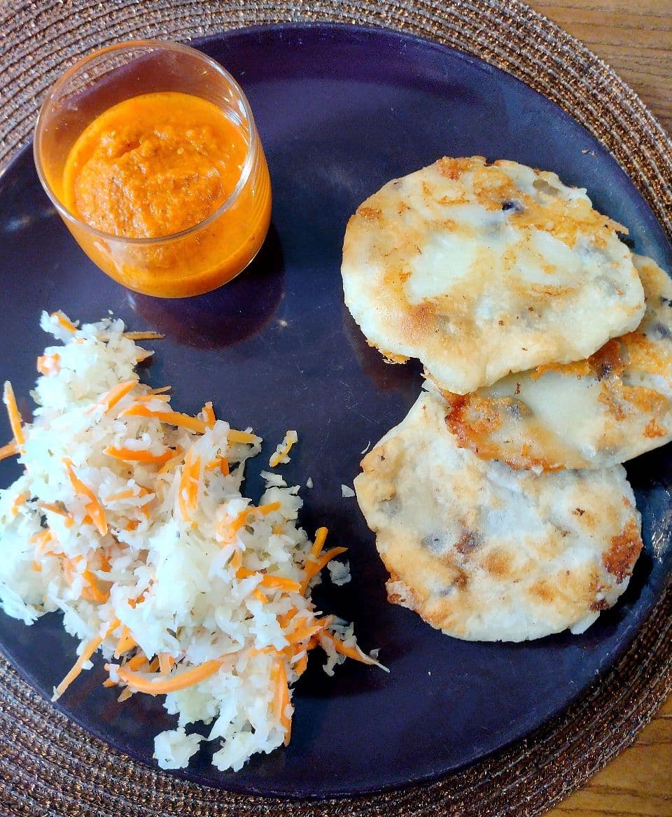 El Salvadors nationalrätt Pupusas.