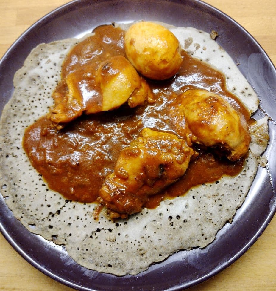Etiopiens nationalrätt Doro Wat.
