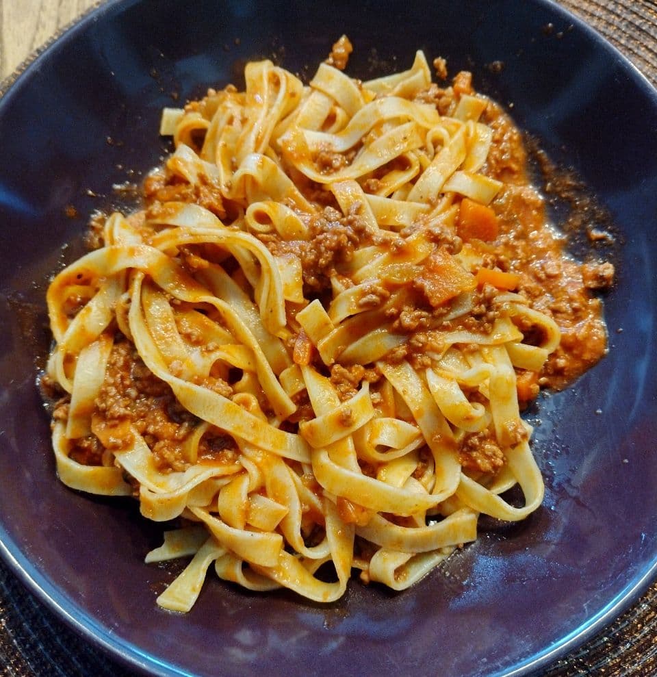 Italiens nationalrätt Ragu alla Bolognese.