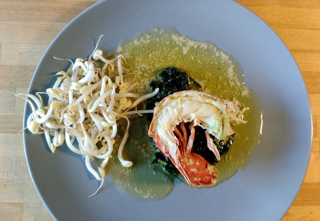 Komorernas nationalrätt Langouste a la vanille.