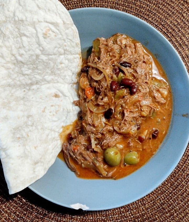 Kubas nationalrätt Ropa Vieja.