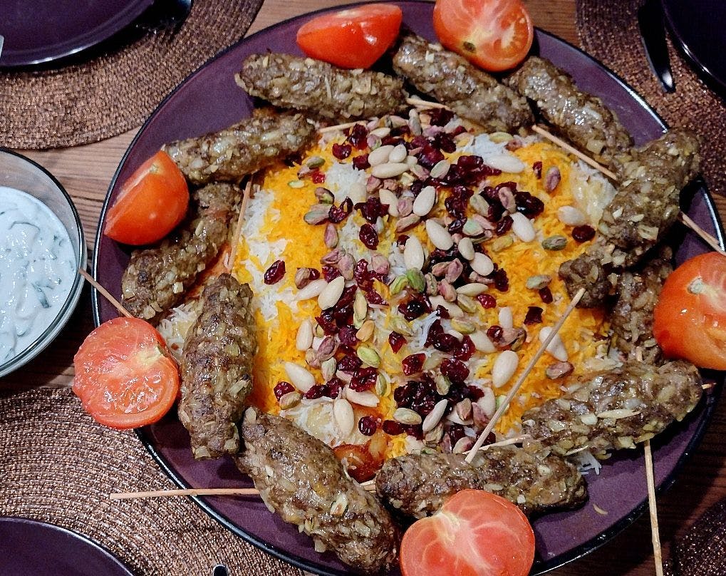 Irans nationalrätt Chelo Kebab .